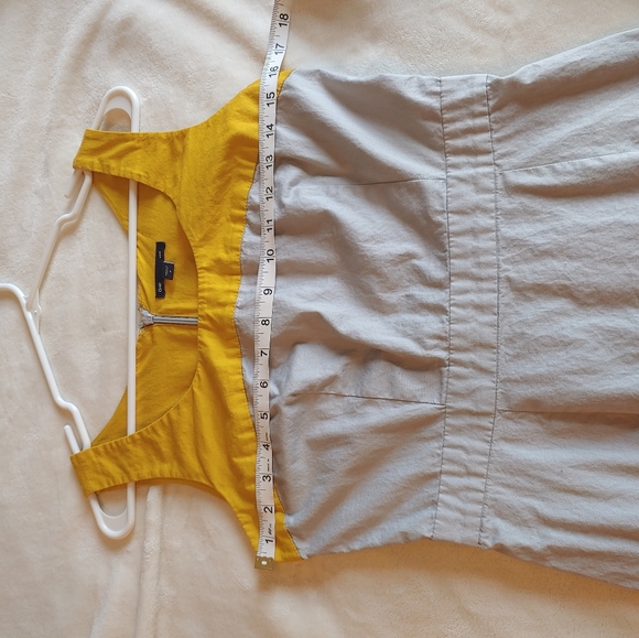 Gap grey and yellow dress - size 4 - Picture 6 of 8